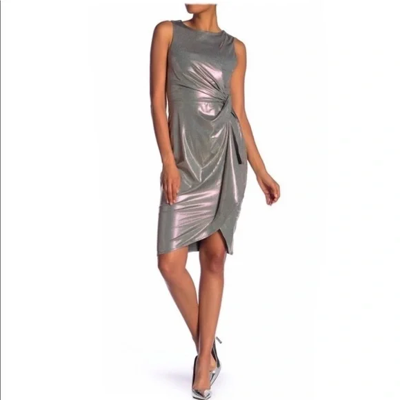 Nordstrom | Superfoxx shine slide knot dress XS - Picture 1 of 5